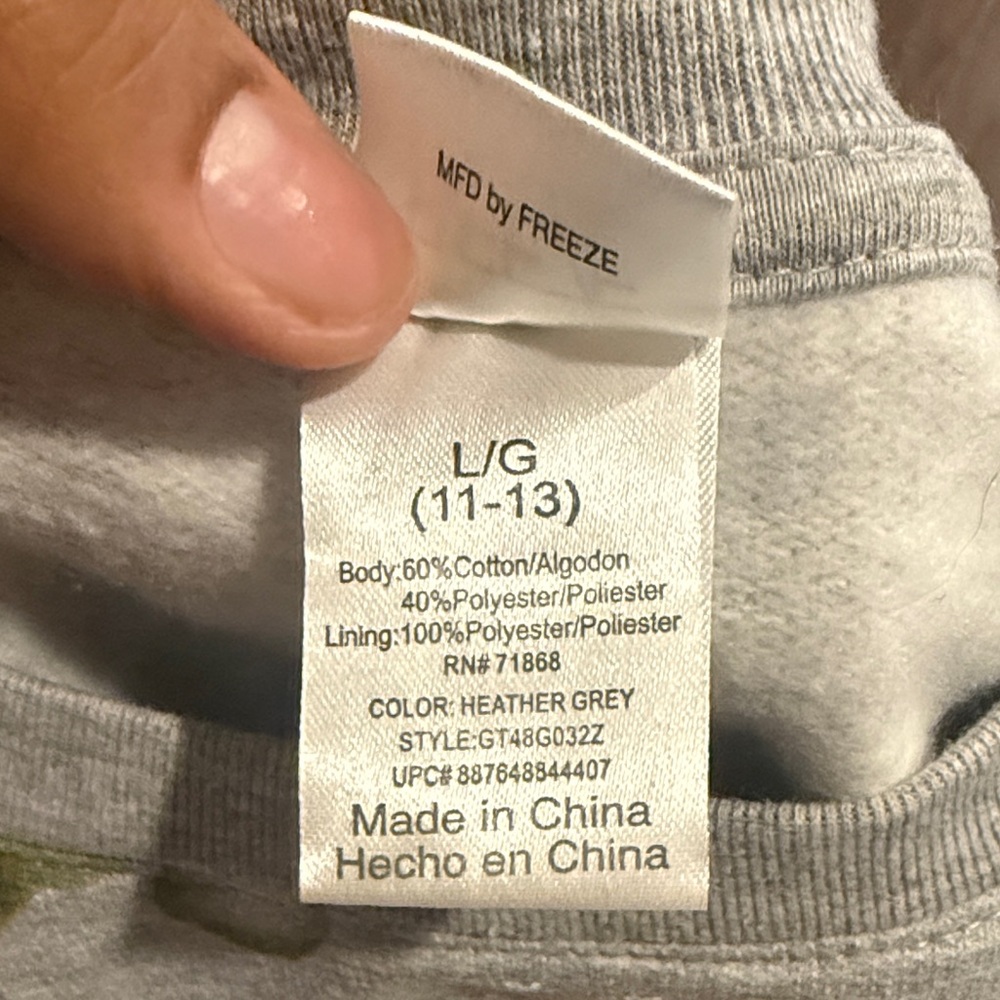 Gray Cat Print Men's Sweater - Picture 3 of 3